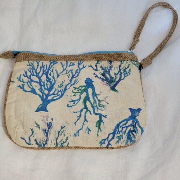 Sunbay Sea Turtle Purse fringe beaded Missy BOHO funky coastal handbag Ocean - Picture 5 of 10